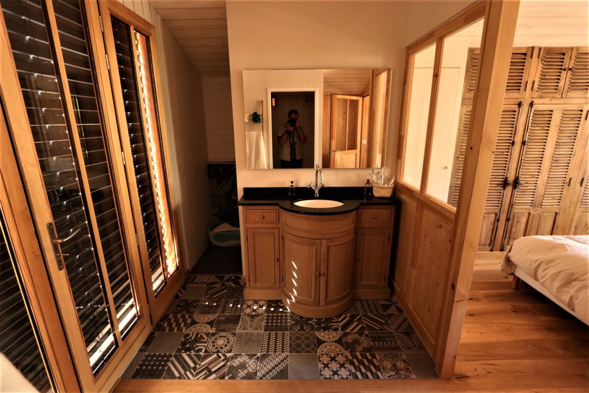 Salle de bain maison bois cap ferret